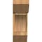 Ekena Millwork Thorton Slat Rough Sawn Bracket w/ Offset Brace, Western Red Cedar, 8"W x 18"D x 22"H BKT0806X18X22THR06RWR - alternate 3